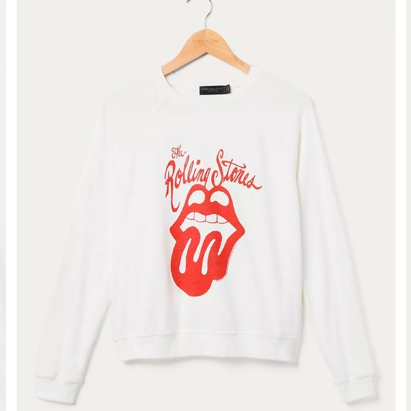 White Rolling Stones Fort Collins Graphic Sweater M - Picture 1 of 3
